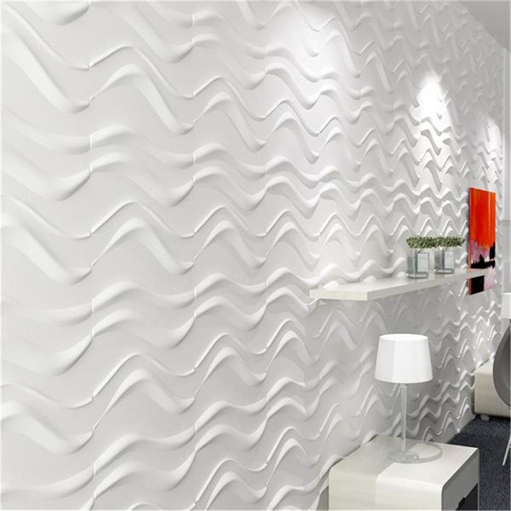 Lisslune | Modern Wall Cladding 3D Print Waterproof Peel and Stick Wall Panel