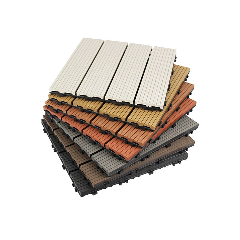 Lisslune | Deck Plank Loose Lay Manufactured Wood Panels Patio Tiles Outdoor Flooring