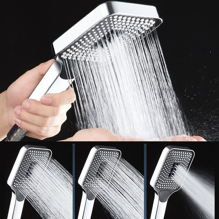 Lisslune | Modern Hand Shower Head Square Three-Stage Drop Resistance Spray Head