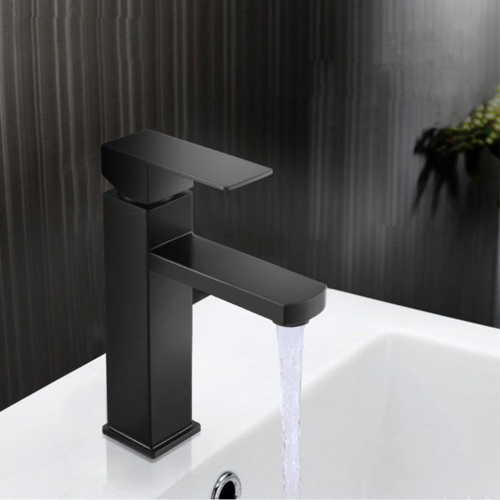 Lisslune | Modern sink faucet centerset bathroom sink faucet in black