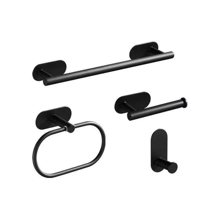 Lisslune | Metal Bathroom Set 4-piece Modern Style Bathroom Fixture Set