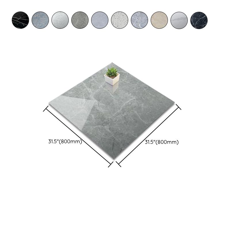 Lisslune | Modern Square Wallpaper Single Tile PVC Peel & Stick Subway Tile for Shower