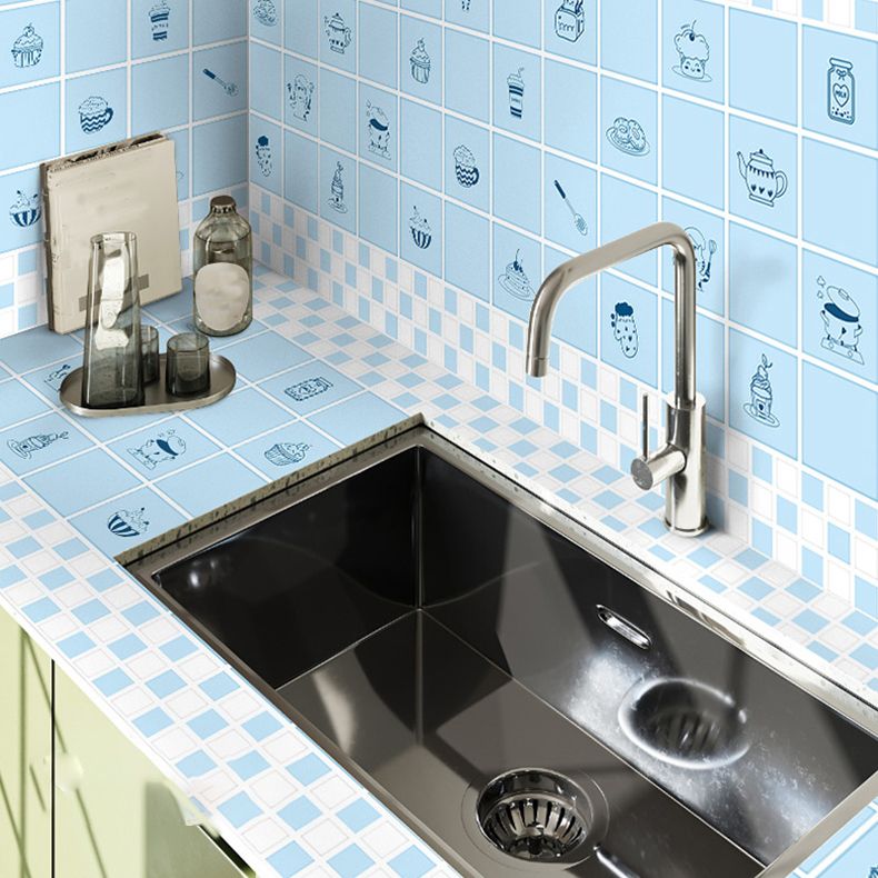 Lisslune | Modern Peel-and-Stick Backsplash Tile PVC Rectangular Wallpaper for Fireplace Surround
