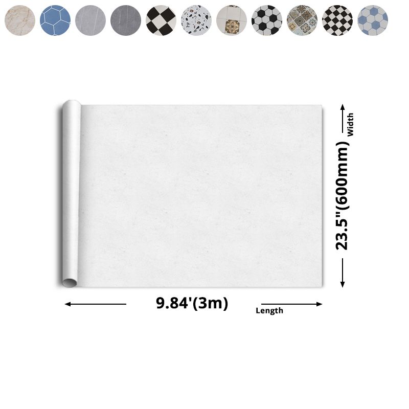 Lisslune | Modern PVC flooring Peel and Stick porcelain tile look vinyl plank flooring