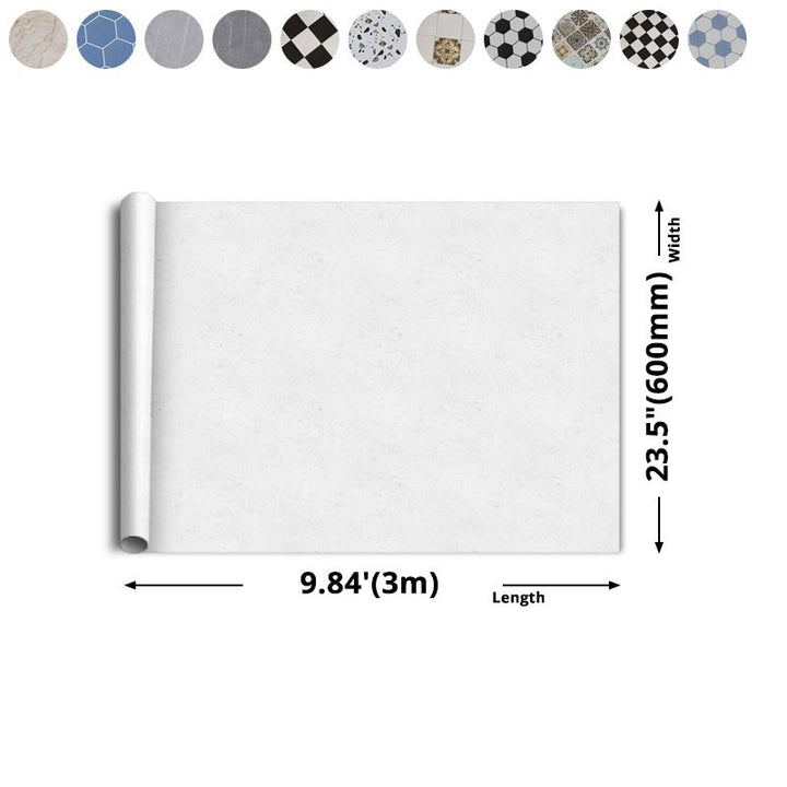 Lisslune | Modern PVC flooring Peel and Stick porcelain tile look vinyl plank flooring