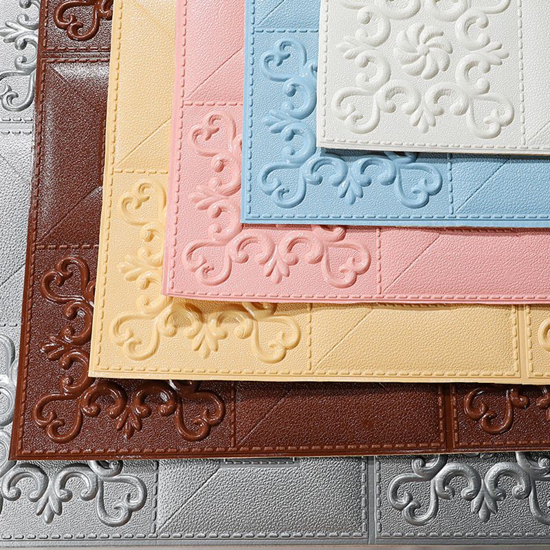 Lisslune | Modern Wall Panel Peel and Stick Texture Effect Design Square Wall Panel
