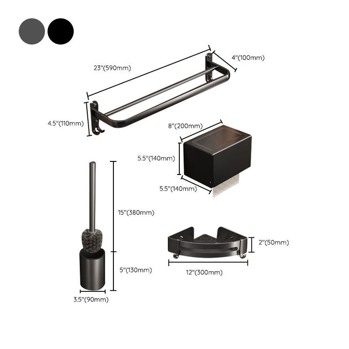 Lisslune | Modern Bathroom Accessories Hardware Set Bathroom Shelf Accessories Hardware Set