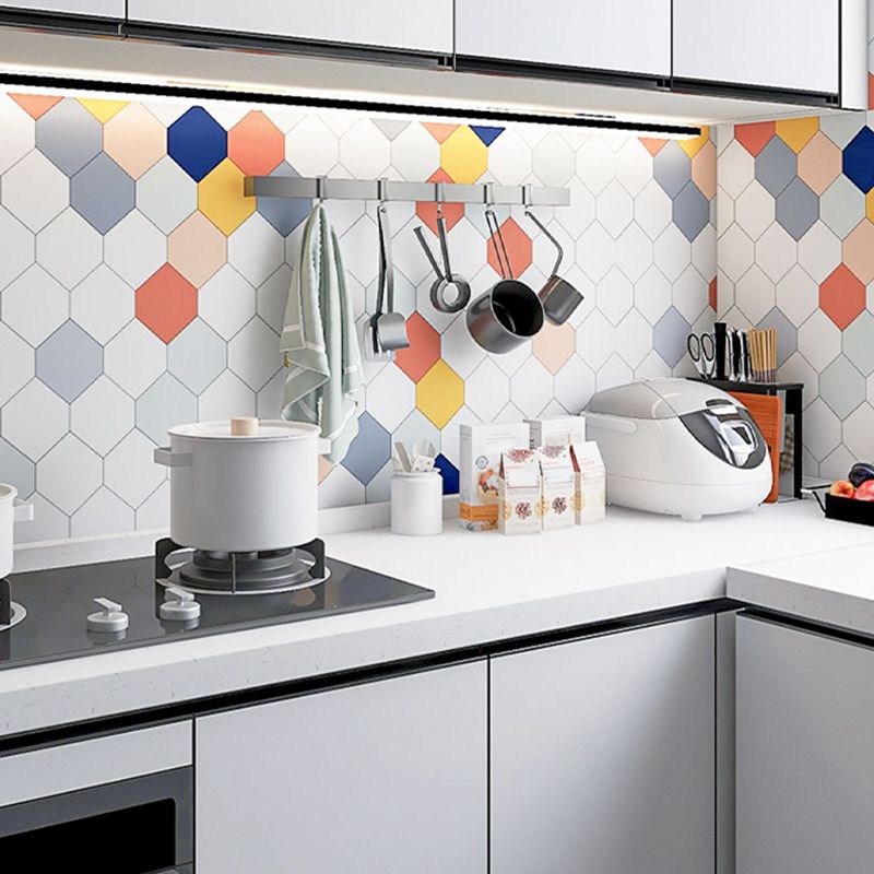 Lisslune | Modern Peel and Stick backsplash tiles plastic wallpaper for kitchen backsplash