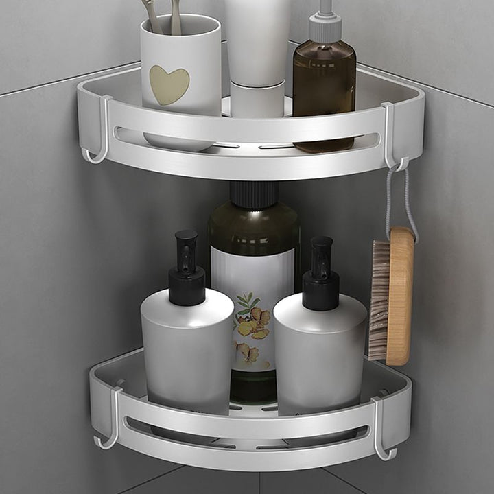 Lisslune | Silver Bathroom Set Modern Rust Protection Bathroom Accessories Individual or as Set