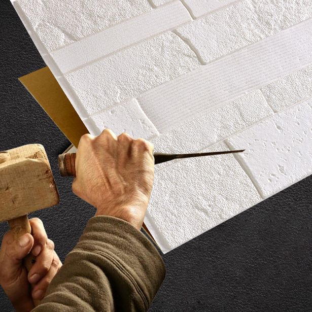 Lisslune | Plastic wall cladding contemporary peel and stick wall cladding