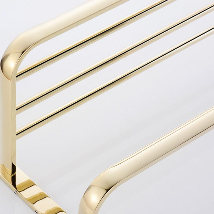 Lisslune | Chrome/Gold Bathroom Accessory Set Modern Metal Bathroom Hardware Set