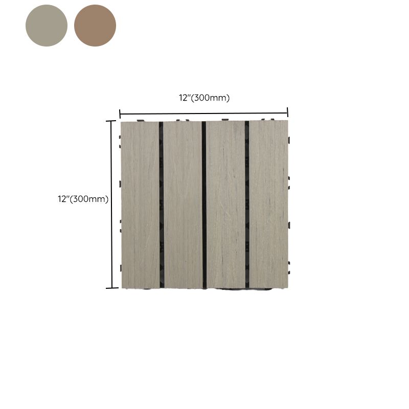 Lisslune | Outdoor Ground Board Strips Composite Waterproof Square Deck Board
