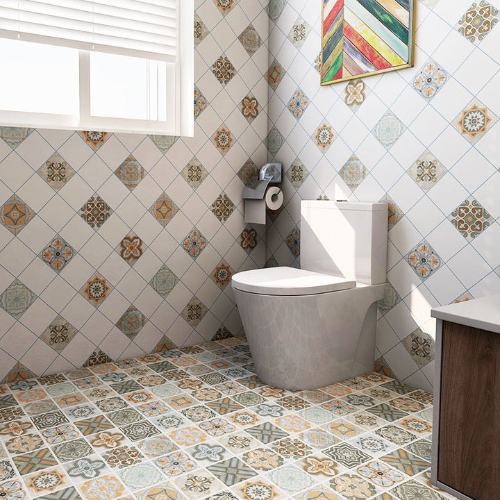 Lisslune | Mosaic Tiles Self-Adhesive Tiles Square Self-Adhesive Back Wall