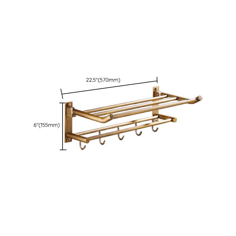 Lisslune | Traditional Brass Bathroom Accessories Set Brushed Bronze Bathroom Set