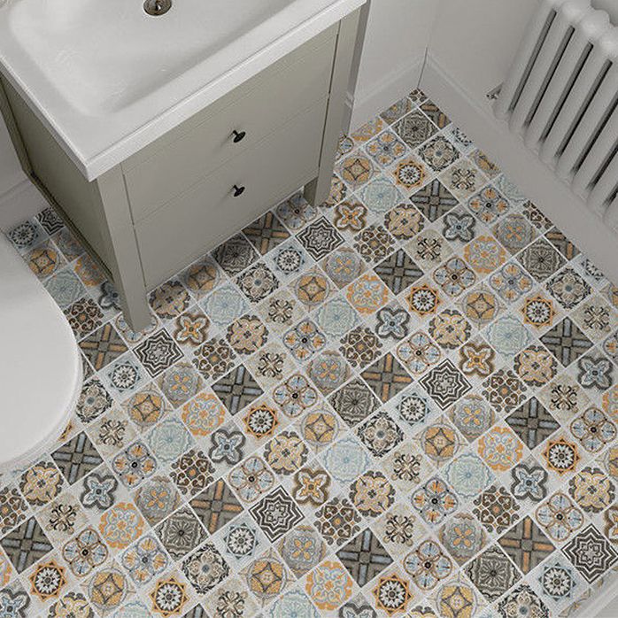 Lisslune | Modern PVC flooring Peel and Stick porcelain tile look vinyl plank flooring