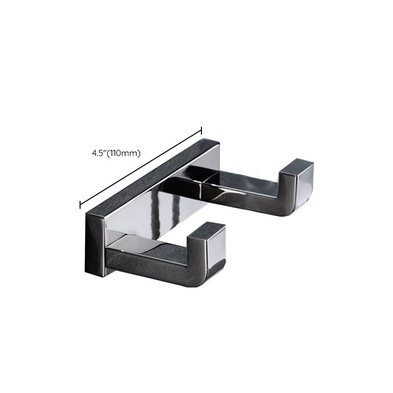 Lisslune | Polished Chrome Modern Bathroom Accessory Set made of Stainless Steel Towel Holder/Soap Dish
