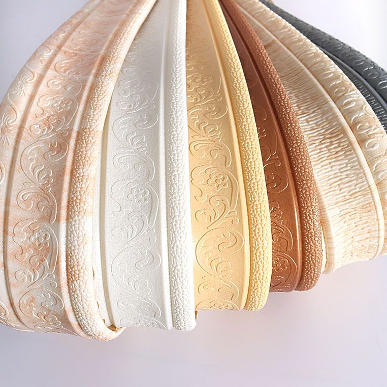 Lisslune | Modern Baseboards 3D Embossing Baseboard PVC Stereo Base Set of 1