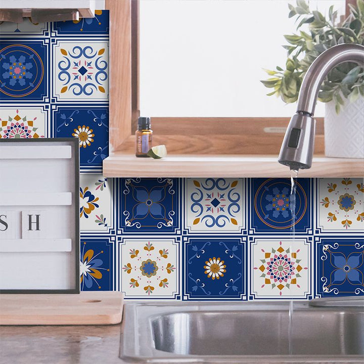 Lisslune | PVC peel and stick backsplash mosaic tiles wallpaper with square shape