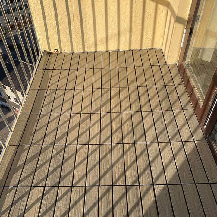 Lisslune | Classic square terrace tiles solid color composite tiles for outdoor use