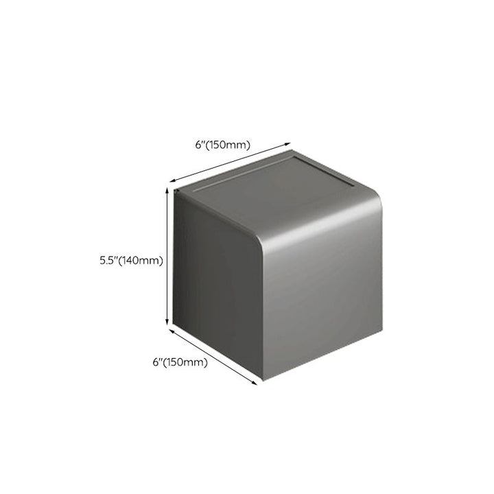 Lisslune | Modern gray aluminum bathroom accessories set
