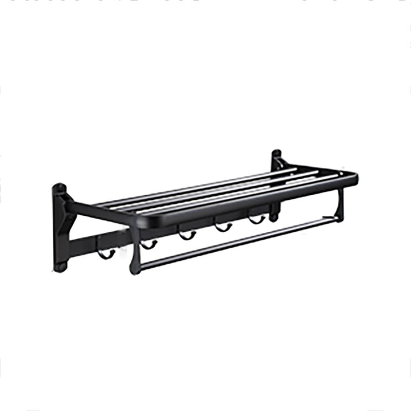 Lisslune | Contemporary Bathroom Accessory Set Black Surface Bathrobe Hook/Towel Ring Bar