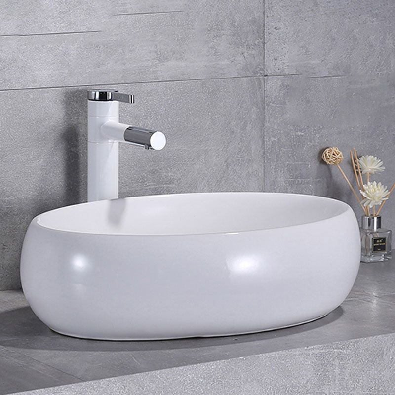Lisslune | Porcelain Wash Basin Modern Simple Wash Bowl Bathroom Sink