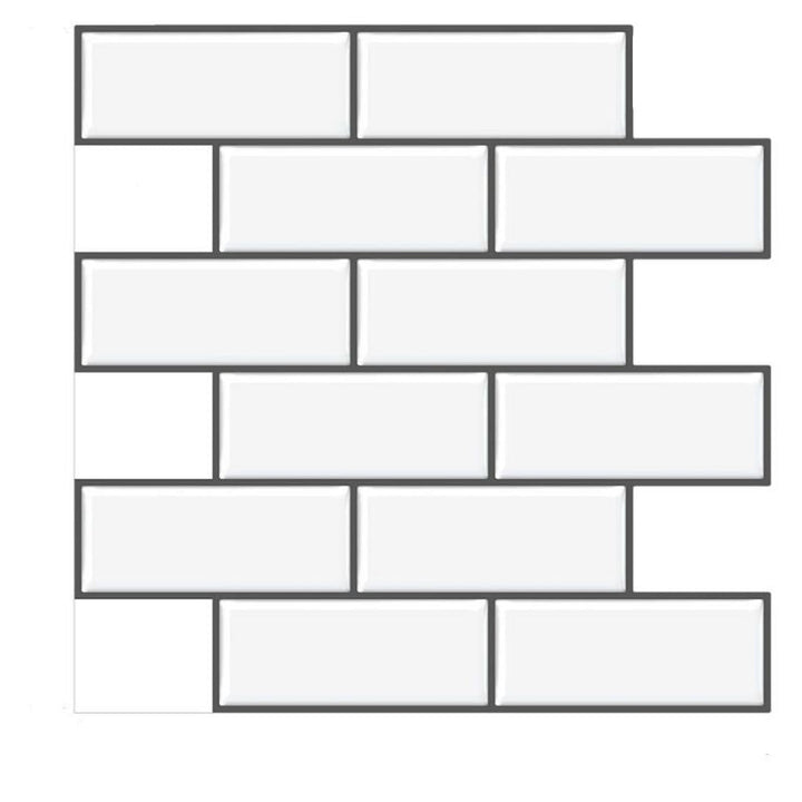 Lisslune | PVC Peel-and-Stick Tiles Waterproof Peel-and-Stick Tiles with Square Shape