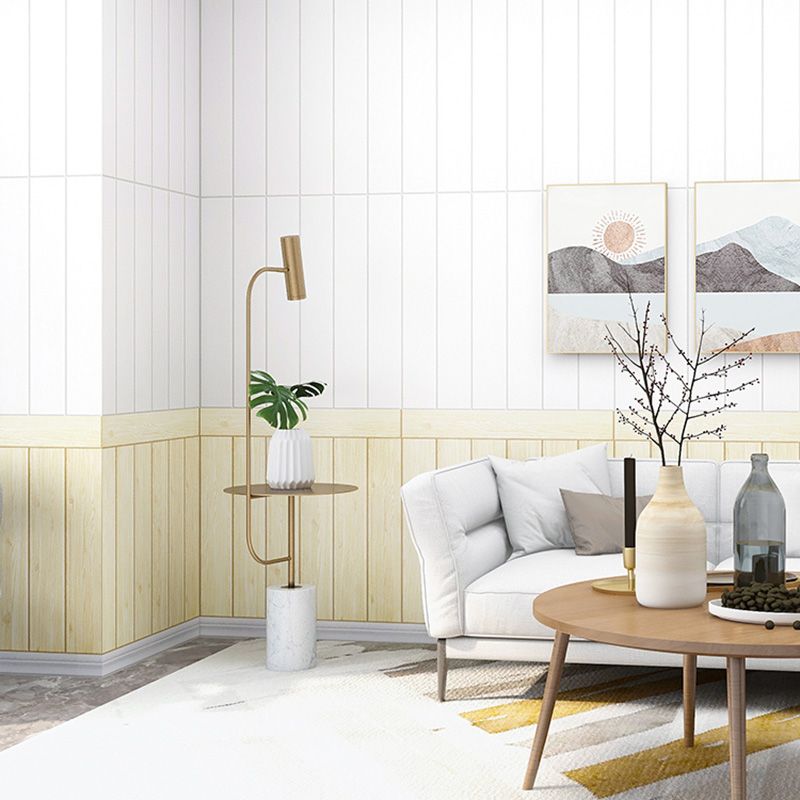 Lisslune | Living Room Wall Paneling Peel and Stick Wood Look Design Waterproof Wall Paneling