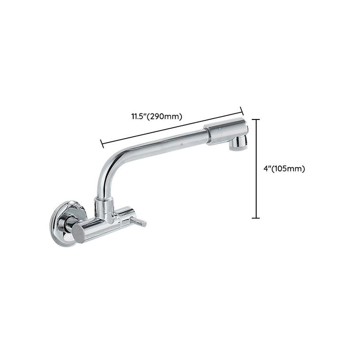 Lisslune | Wall-mounted metal bathtub filler with low arc waterfall bathtub faucet
