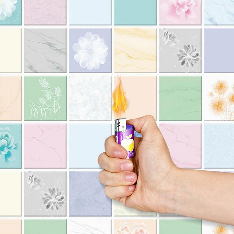 Lisslune | Modern Peel & Stick Field Tile Plastic Wallpaper for Backsplash Wall
