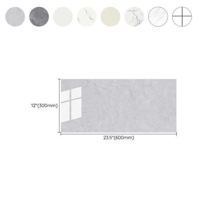 Lisslune | Single Tile Wallpaper PVC Rectangular Peel and Stick Wall Tile