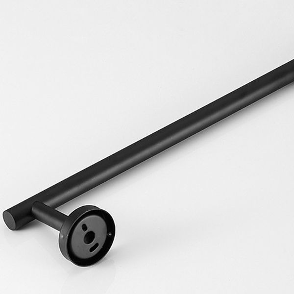 Lisslune | Modern Bathroom Hardware Set made of Stainless Steel Brushed Chrome Towel Bar/Ring & Bathrobe Hook