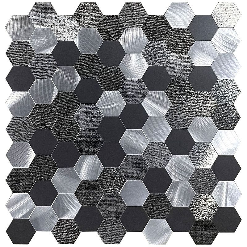 Lisslune | Water-repellent Peel & Stick Tile Hexagonal Mosaic for Splash Wall