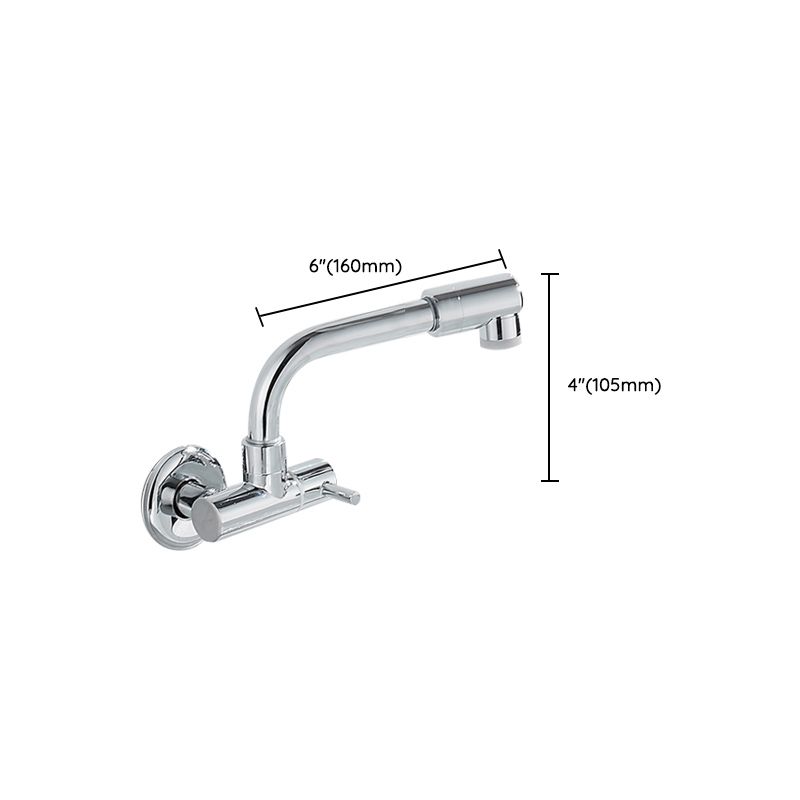 Lisslune | Wall-mounted metal bathtub filler with low arc waterfall bathtub faucet