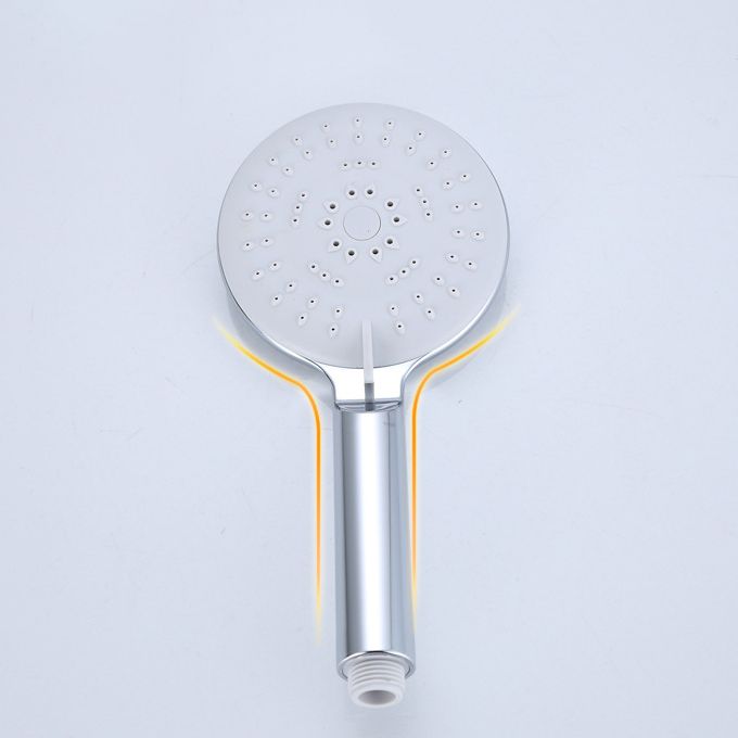 Lisslune | Silver Shower Head Combo Metal Modern 5 Spray Pattern Shower Heads