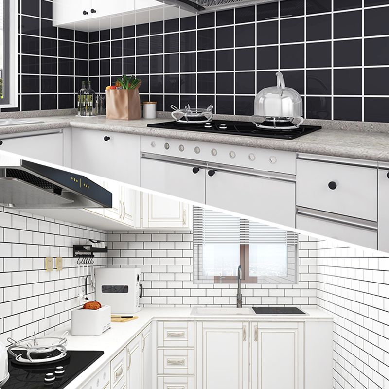 Lisslune | Modern Style Wallpaper Kitchen Single Tile Wallpaper with Rectangular Shape