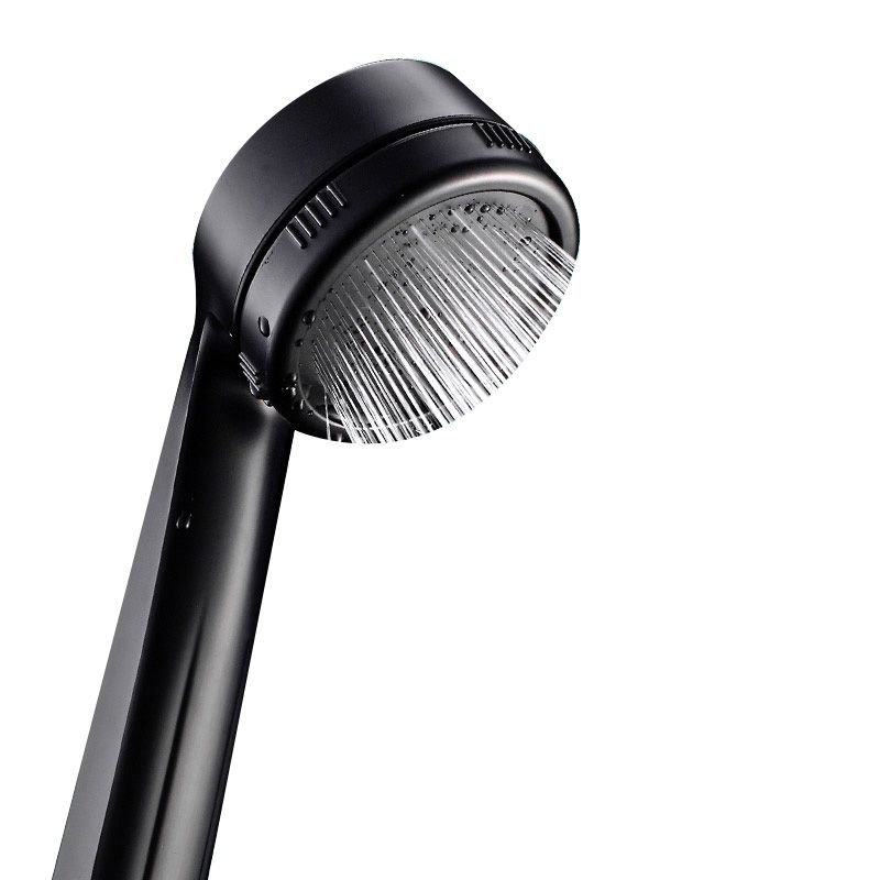 Lisslune | Contemporary Showerhead Round Handheld Showerhead Combination in Black