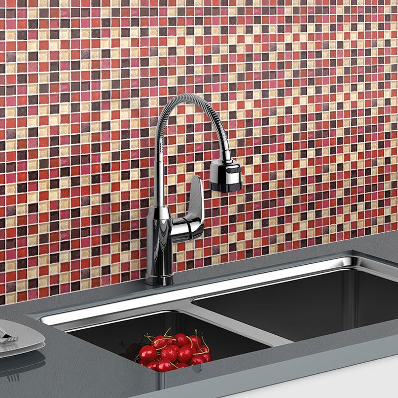 Lisslune | Peel and Stick Mosaic Tile Waterproof Square Peel and Stick Tile for the Kitchen 20-Pack