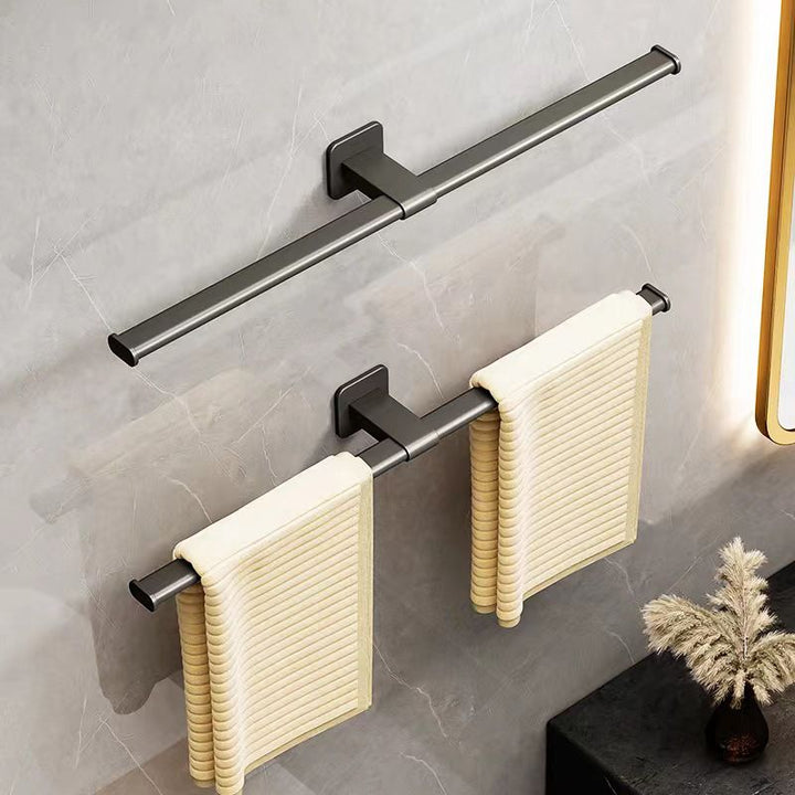 Lisslune | Contemporary Aluminum Bathroom Accessories Set Towel Bar Bathroom Accessories