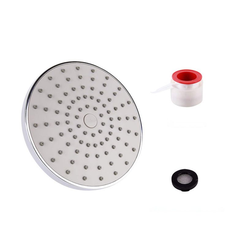 Lisslune | Round Fest Showerhead Silver Single Jet Wall Mount Showerhead