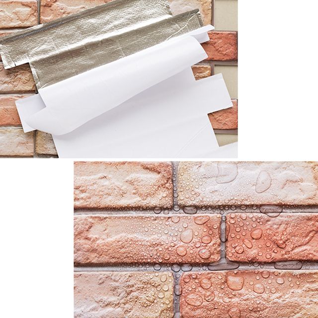 Lisslune | Modern 3D Brick Wall Panel Peel and Stick Waterproof Wall Covering