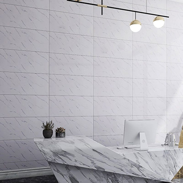 Lisslune | Modern rectangular Peel and Stick back wall tile PVC wallpaper