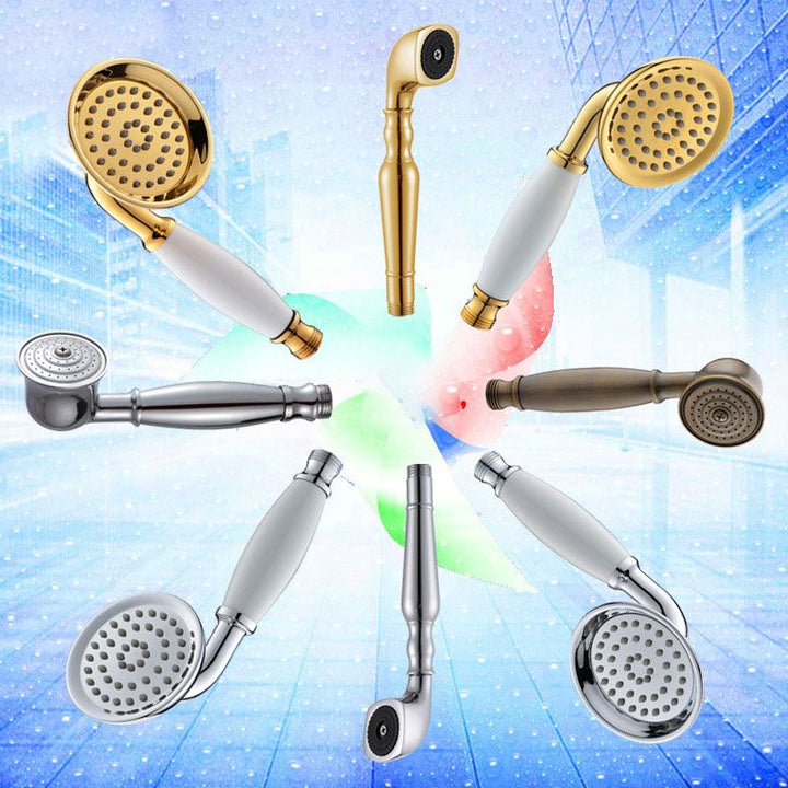 Lisslune | All-Copper Single-Function Handheld Showerhead European Style Antique Rain Showerhead
