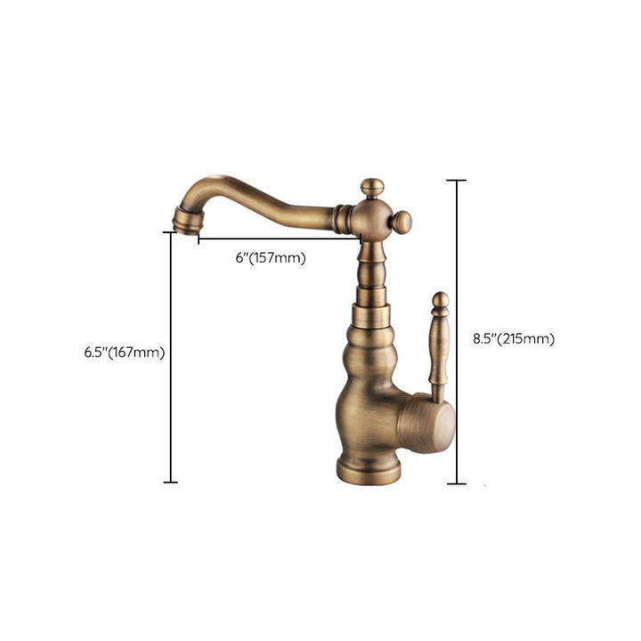 Lisslune | Deck Mounted Copper Roman Tub Faucet Double Handles Roman Tub Faucet Set
