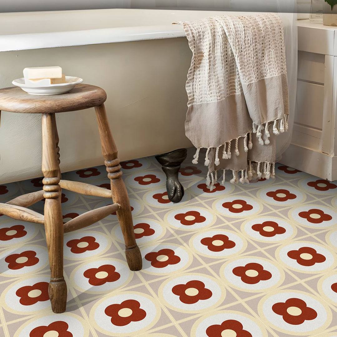 Lisslune | Square Peel & Stick Field Tile Waterproof PVC Peel and Stick Wall Tile