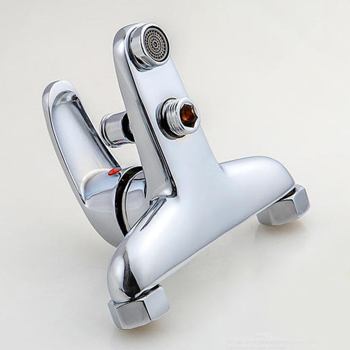 Lisslune | Modern Silver Bathtub Spout Single-Hole and Two-Hole Installation Faucet