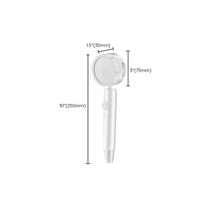 Lisslune | Modern Handheld Showerhead 3 Spray Round Metal Shower Heads