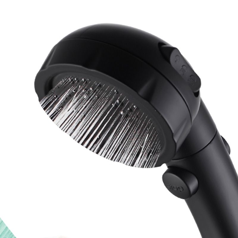 Lisslune | Contemporary Showerhead Round Handheld Showerhead Combination in Black