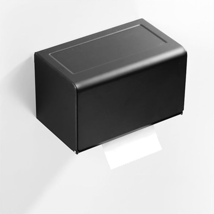 Lisslune | Modern Classic Bathroom Hardware Set Matte Black Bathrobe/Towel Rack & Bathroom Shelf