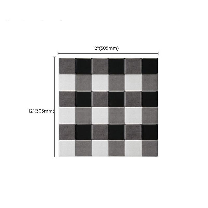 Lisslune | Mosaic tiles for peeling and sticking Modern style wallpaper with square shape